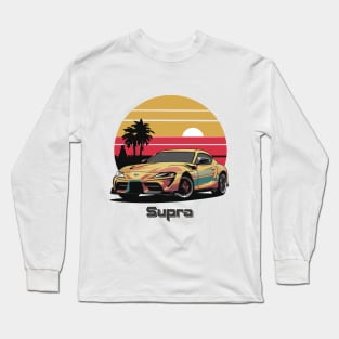 Toyota Supra MK5 Vintage Car Long Sleeve T-Shirt